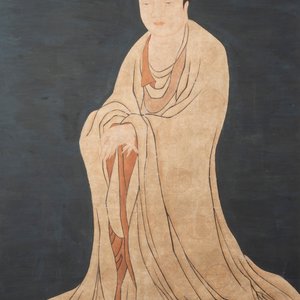 Chinese school: 'Guanyin', ink and colour on silk, Qing — 照片 1