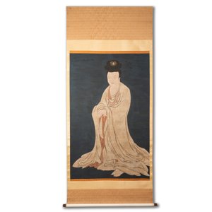Chinese school: 'Guanyin', ink and colour on silk, Qing — 照片 2