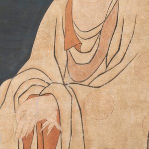 Chinese school: 'Guanyin', ink and colour on silk, Qing — 照片 4