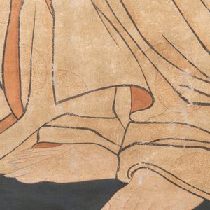 Chinese school: 'Guanyin', ink and colour on silk, Qing — 照片 6