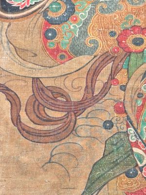 Chinese school: 'Heavenly king', ink and colour on silk, Qing or later — photo 11