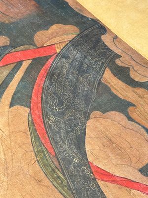 Chinese school: 'Heavenly king', ink and colour on silk, Qing or later — photo 19