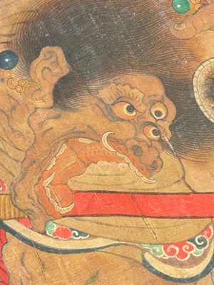 Chinese school: 'Heavenly king', ink and colour on silk, Qing or later — photo 20