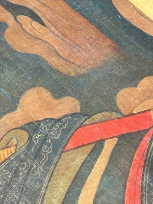Chinese school: 'Heavenly king', ink and colour on silk, Qing or later — photo 21