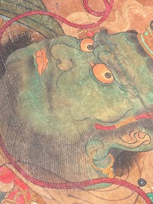 Chinese school: 'Heavenly king', ink and colour on silk, Qing or later — photo 22