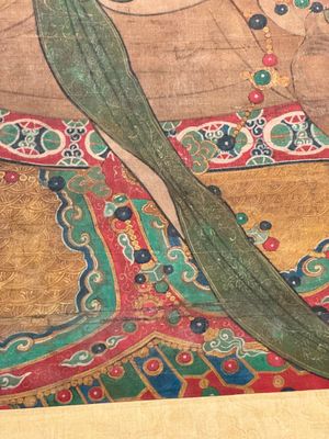 Chinese school: 'Heavenly king', ink and colour on silk, Qing or later — photo 5