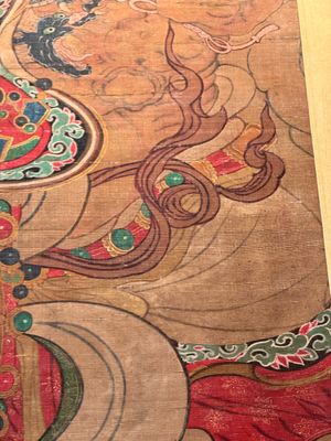 Chinese school: 'Heavenly king', ink and colour on silk, Qing or later — photo 7