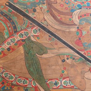 Chinese school: 'Heavenly king', ink and colour on silk, Qing or later — photo 8