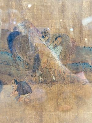 Chinese school: 'Horses', ink and colour on silk, 19th C. — photo 11