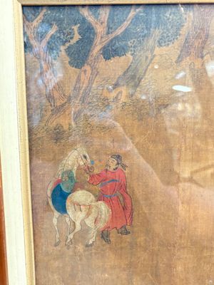 Chinese school: 'Horses', ink and colour on silk, 19th C. — photo 16