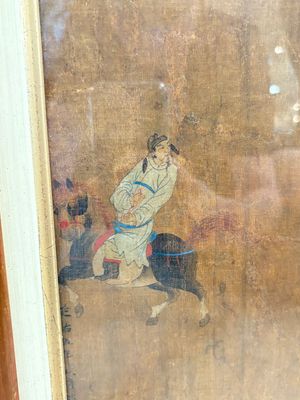 Chinese school: 'Horses', ink and colour on silk, 19th C. — photo 17