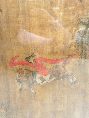 Chinese school: 'Horses', ink and colour on silk, 19th C. — photo 25