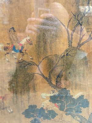 Chinese school: 'Horses', ink and colour on silk, 19th C. — photo 29