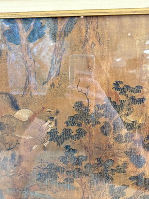 Chinese school: 'Horses', ink and colour on silk, 19th C. — photo 4