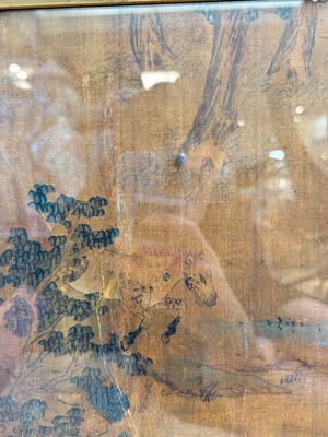 Chinese school: 'Horses', ink and colour on silk, 19th C. — photo 8
