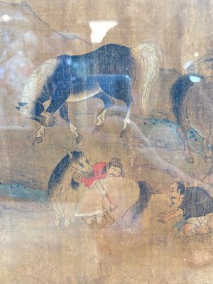 Chinese school: 'Horses', ink and colour on silk, 19th C. — photo 10