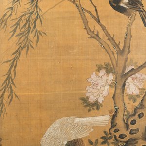 Chinese school, ink and color on silk: 'Ducks and birds near the water', late Ming/early Qing — photo 3