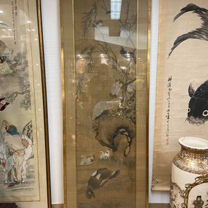 Chinese school, ink and color on silk: 'Ducks and birds near the water', late Ming/early Qing — photo 31