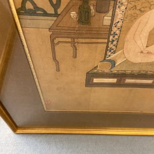Chinese school, ink and color on silk: Eight erotic and romantic scenes, 18/19th C. — photo 19