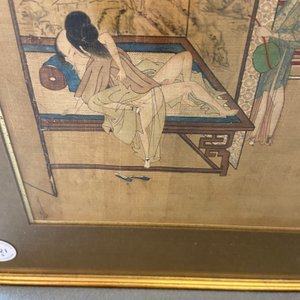Chinese school, ink and color on silk: Eight erotic and romantic scenes, 18/19th C. — photo 20