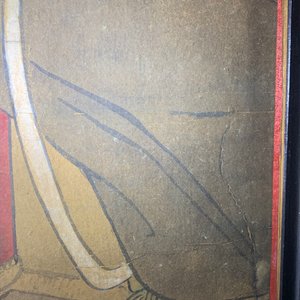 Chinese school, ink and colour on paper, 19th C.: 'The king of hell' — 照片 11