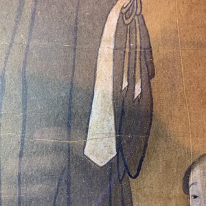 Chinese school, ink and colour on paper, 19th C.: 'The king of hell' — 照片 13