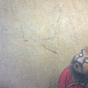 Chinese school, ink and colour on paper, 19th C.: 'The king of hell' — 照片 33