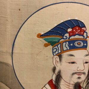 Chinese school, ink and colour on paper, Qing: 'Gods in heaven' — 照片 15