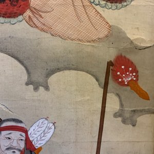 Chinese school, ink and colour on paper, Qing: 'Warriors and deities in heaven' — 照片 29