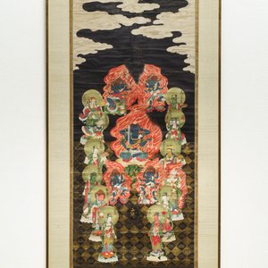 Chinese school, ink and colour on paper, Qing: 'Wrathful Guardians of Buddhism' — photo 2