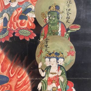 Chinese school, ink and colour on paper, Qing: 'Wrathful Guardians of Buddhism' — photo 8