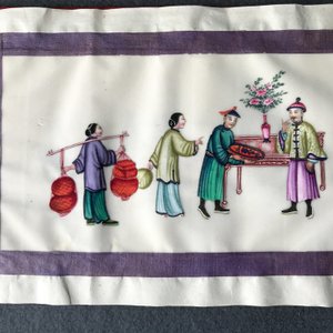 Chinese school, ink and colour on rice paper, Canton, 19th C.: a collection of 39 drawings in six albums — 照片 37