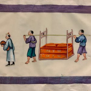 Chinese school, ink and colour on rice paper, Canton, 19th C.: a collection of 39 drawings in six albums — 照片 68