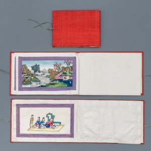 Chinese school, ink and colour on rice paper, Canton, 19th C.: a collection of 39 drawings in six albums — 照片 7