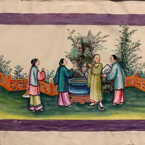 Chinese school, ink and colour on rice paper, Canton, 19th C.: a collection of 39 drawings in six albums — 照片 72