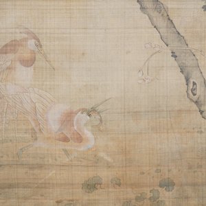 Chinese school, ink and colour on silk, 18/19th C.: 'Birds and their preys' — photo 9