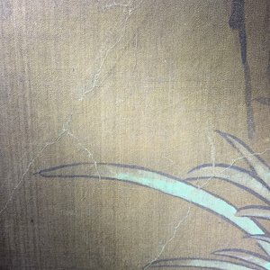 Chinese school, ink and colour on silk, 18/19th C.: 'Four birds on rockwork' — 照片 17
