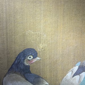 Chinese school, ink and colour on silk, 18/19th C.: 'Four birds on rockwork' — 照片 19