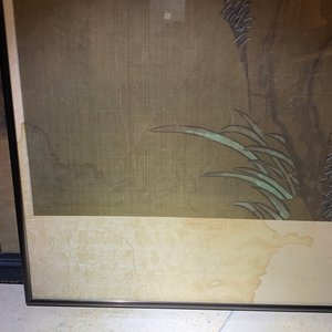 Chinese school, ink and colour on silk, 18/19th C.: 'Four birds on rockwork' — 照片 23