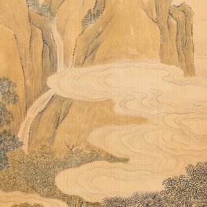 Chinese school, ink and colour on silk, 18/19th C.: 'Scholars and their servants' — photo 5