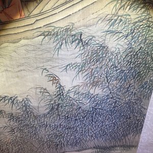 Chinese school, ink and colour on silk, 18/19th C.: 'Tea party on the water' — 照片 33