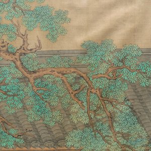 Chinese school, ink and colour on silk, 18th C.: 'The making up of lady' — 照片 4