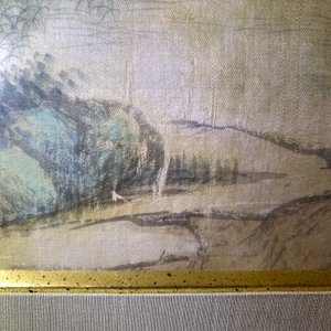 Chinese school, ink and colour on silk, 20th C.: 'Three landscape views' — photo 25