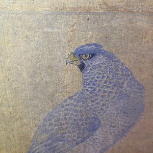 Chinese school, ink and colours on silk, 17/18th C.: 'A hunting falcon' — 照片 24