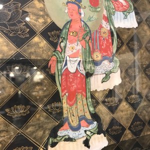 Chinese school, inkt en kleur op papier, Qing: 'Behoeders van het Boeddhisme' — foto 12