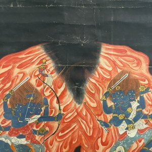 Chinese school, inkt en kleur op papier, Qing: 'Behoeders van het Boeddhisme' — foto 5