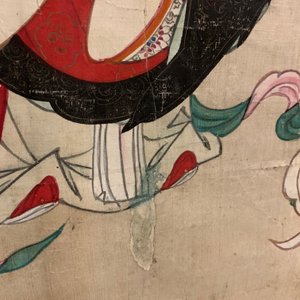 Chinese school, inkt en kleur op papier, Qing: 'Goden in de hemel' — foto 14