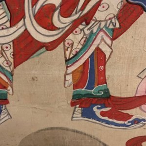 Chinese school, inkt en kleur op papier, Qing: 'Goden in de hemel' — foto 22