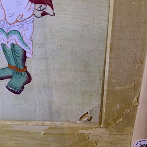 Chinese school, inkt en kleur op papier, Qing: 'Krijgers en goden in de hemel' — foto 22