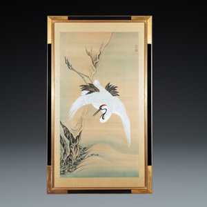 Chinese school, inkt en kleur op papier: 'Twee kraanvogels', 20e eeuw — foto 7